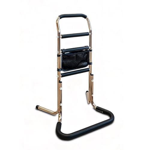 OFFICE OASIS 立ち上がり補助 補助手すり 介護用手すり 簡単な組み立て 転倒防止 幅30 軽量 介護 4段階高さ調節 アルミ 寝室 トイレ リビング (OA-ZLQ-01b)