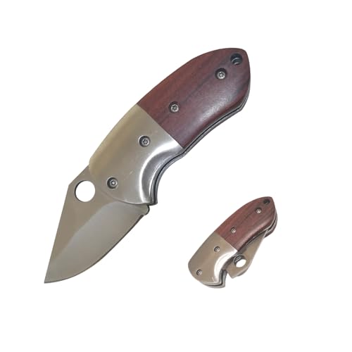 XUDIY Multi-Purpose small pocket knife, Foldable EDC Knife with 1.89 inch Sharp Blade for Camping,Hiking,Hunting and Homeimprovment. (Tip-Yellow)