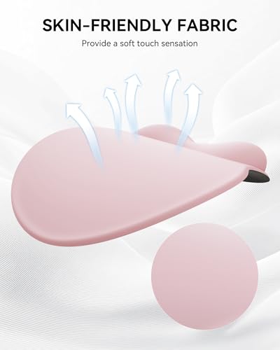 Image of Mouse Pad with Wrist Rest, Ergonomic Mouse Pads for Desk, Office Non-Slip Mousepad with Gel Wrist Support(Light Pink, 10.6''L x 9''W)