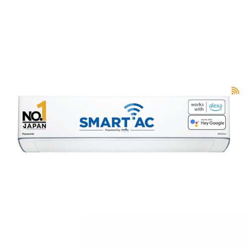 Image of Panasonic 1.5 Ton 5 Star Wi-Fi Inverter Smart Split AC (Copper Condenser, 7 in 1 Convertible with True AI Mode, 4 Way Swing, PM 0.1 Air Purification Filter, CS /CU-VU18AKYF, White)