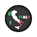 Italy Italian Flag map Spare Tire Cover Waterproof Universal Vehicle Wheel Covers Fit for RV Truck SUV Travel Trailer Camper Car Wheel Protectors 15 inch