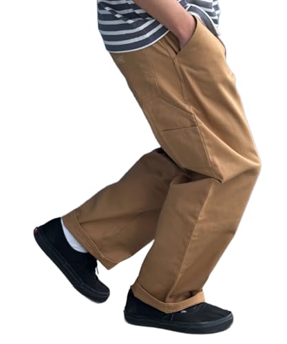 [ディッキーズ] ペインターパンツ メンズ 綿100% ウエストゴム 紐 イージーパンツ ボトムス カーキ:S
