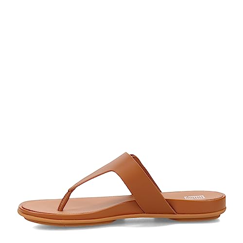 FitFlop Women's Gracie Rubber-Buckle Leather Toe-Post Sandals4