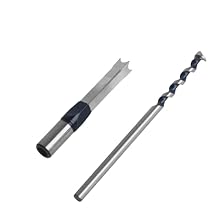 Square Hole Drill Bit, 1/2" Mortise Chisel High-Carbon Steel Hollow Power Tool for Woodworking