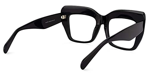 Image of Voogueme Vooglam Oversize Square Blue Light Glasses for Women Fashion Eyewear Anti Eyestrain & UV Rosaura OA01901