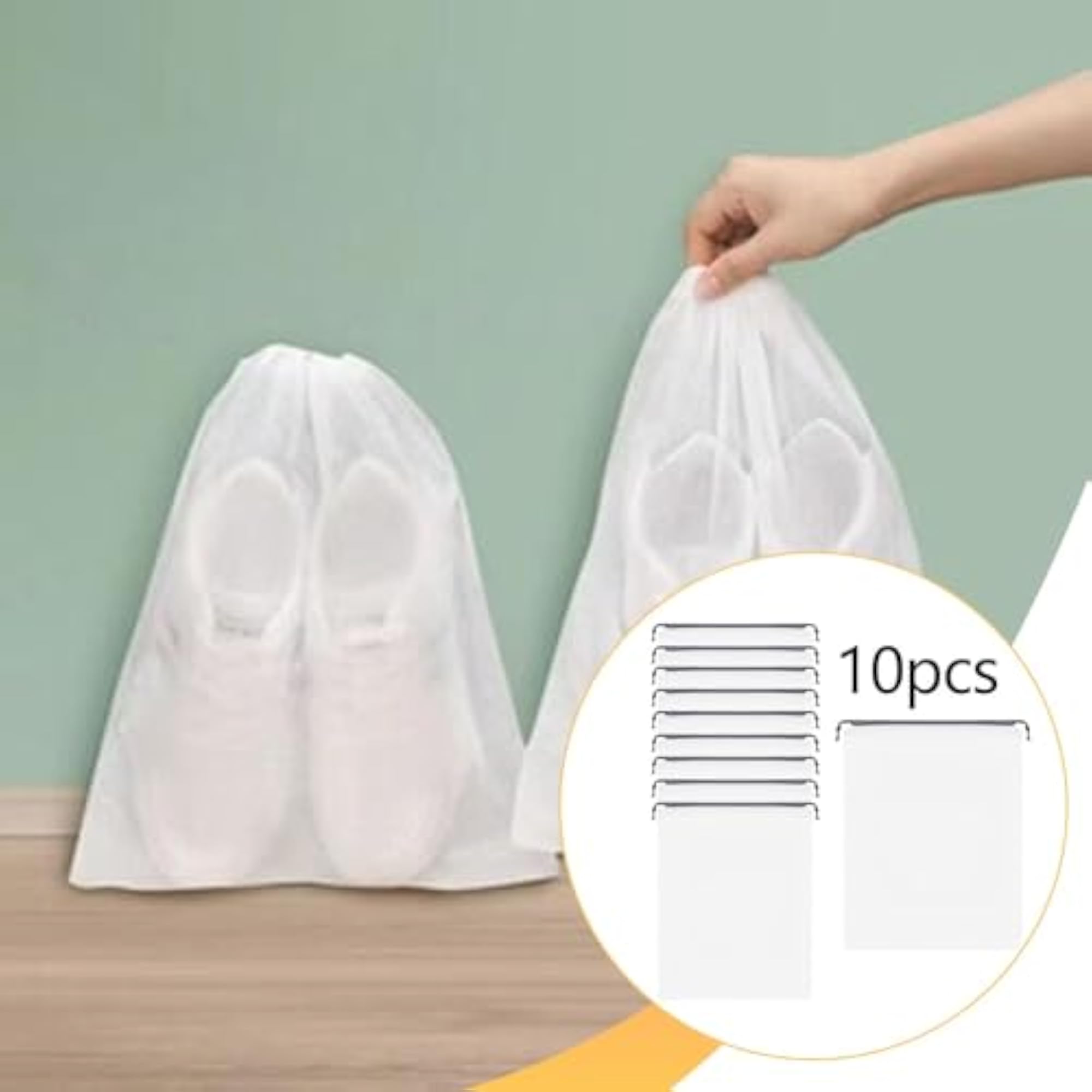 Reusable Drawstring Packing Bag, Sturdy Storage for Shoes