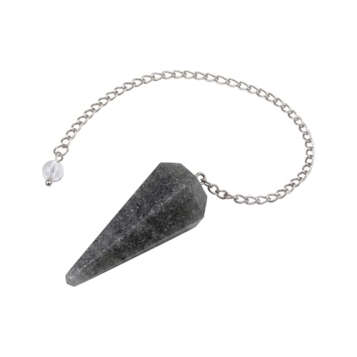 Image of Grey Agate Point Pendulum | Natural Gemstone Dowsing & Divination Tool for Reiki, Chakra Balancing, Meditation, Energy Healing & Spiritual Guidance 1 Pc
