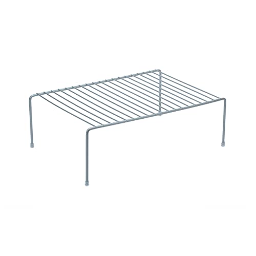Kitchen Details Free Standing Helper Cabinet and Counter Top Shelf Organizer | Good for Dishes | Mugs | Glasses | Bowls | Large | Grey by Kitchen Details - Used condition - Image 3