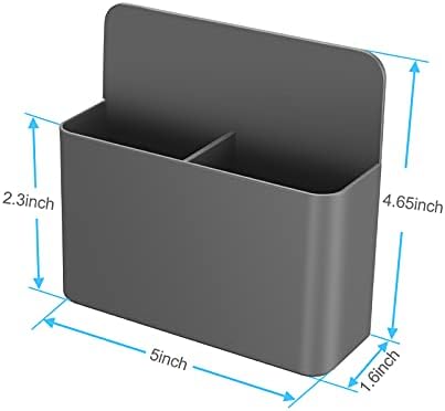 luvtree 2 Packs Grey Strong Magnetic Dry Erase Marker Holder for Whiteboards/Fridge/Refrigerator/School, Magnetic Pen Holder Pen Organizer with Anisotropic Magnet Pad