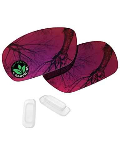Image of Raydi Polycarbonate Replacement Lenses & Nosepads for Maui Jim Black Coral MJ249 Sunglasses