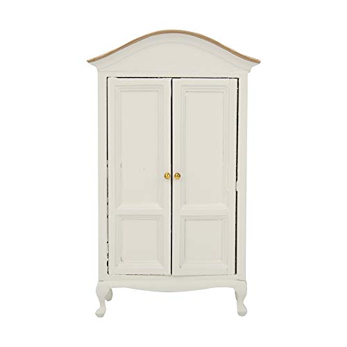 Xiuganpo Conjunto de quarto em miniatura de madeira para casa de bonecas, móveis duráveis, kits de m