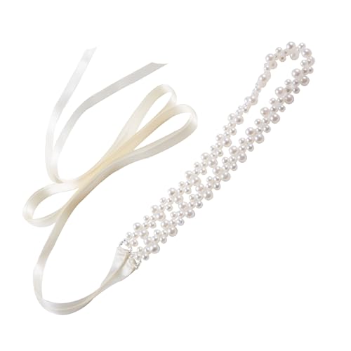 Pearl Bridal Belt Handmade Beaded Belt Sash for Bride Flower Girl Bridesmaid