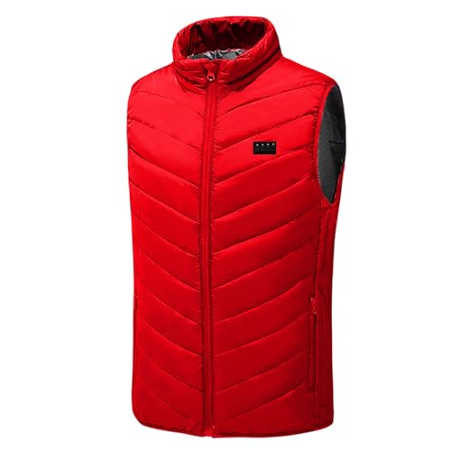Image of Heated Vest Women and Men USB Rechargeable Heated Vests Stand Collar Packable down Puffer Heating Vest Outerwear