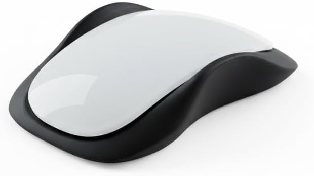 Ergonomic Wave Grip Attachment Compatible with Magic Mouse 2 - Enhanced Comfort, Snap-On Design, Better Control & Reduced FatigueBlack