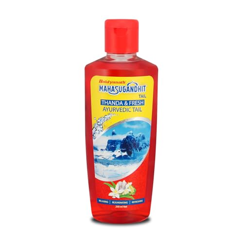 Image of Baidyanath Mahasugandhit Tail (500 ml) - Ayurvedic Oil | Helps To Calms The Mind, Induces Deep Relaxation | For Natural Sleep, Relieves Stress, Anxiety, Tension And Headache (Pack of 3)