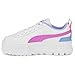 PUMA Kids Girls Mayze Glitzy Platform Lace Up Sneakers Shoes Casual - Purple, White - Size 7 M