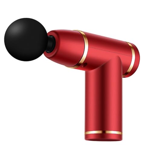 GAROZATION Pistola de Masaje Muscular Recargable USB 1800 Mah Dispositivo de Percusión para Tejido Profundo 4 Cabezales Intercambiables Herramienta para Relajar Músculos y Aliviar Rigidez