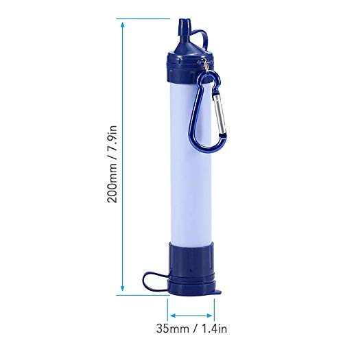 Purificador de bebida, Andoer Canudo de filtro de água e kit de limpeza Sistema de filtragem de água