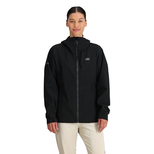 Outdoor Research Women's Stratoburst Stretch Rain Jacket, Black, S
