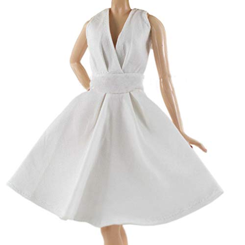 Tooyful 1/6 Scale Female Figure Suit For 12 "Action , Ht Toys Action Figure Model Doll , White #TOP1