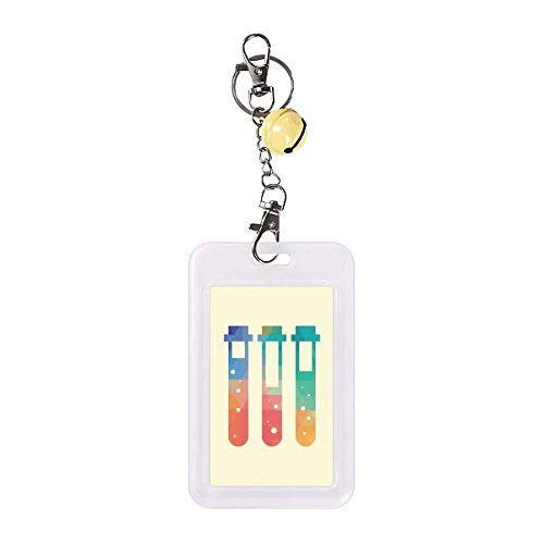 Carte de crédit tubes à essai chimie étui de protection jaune avec cloche