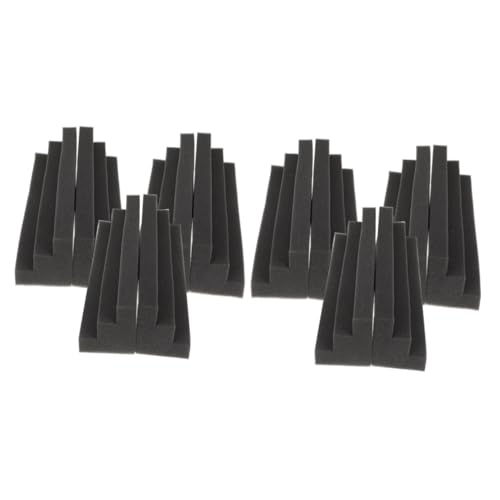 12 paneles acústicos para aislamiento y absorción de sonido de alta densidad para estudios y teatros en casa miniatura 1