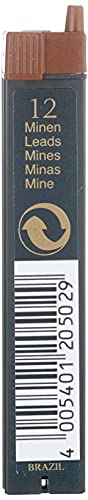 FABER CASTELL 721409 0.5 mm 2B Mechanical Pencil Lead (Pack of 12)