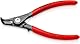 KNIPEX Präzisions-Sicherungsringzange für Außenringe auf Wellen mit rutschhemmendem Kunststoff überzogen grau atramentiert 130 mm, 49 41 A01