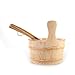 ALEKO WZ00 4 Piece Deluxe Sauna Accessory Kit Includes Bucket Ladle Timer and Thermo-Hygrometer