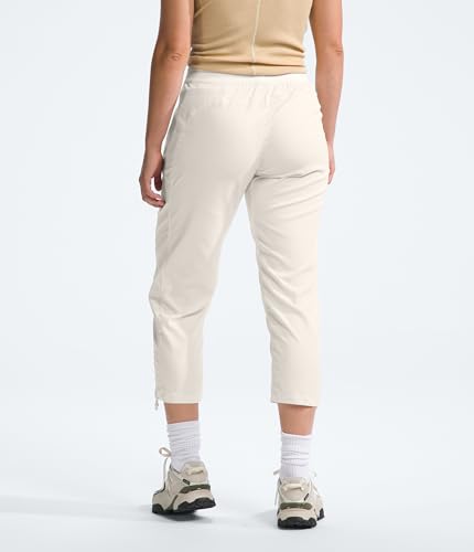THE NORTH FACE Calça capri feminina Aphrodite Motion (tamanho padrão e grande), Duna branca, G