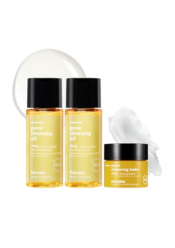 Hanskin PHA Pore Cleansing Oil &amp; Balm Mini Set, Travel Size Trial Kit