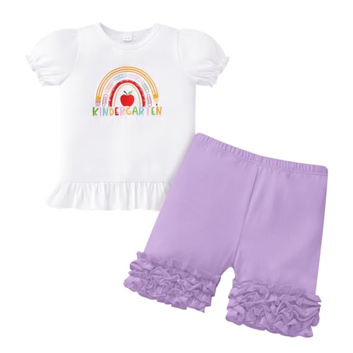 Ensemble rentrée maternelle fille chemise crayon brodée short chic
