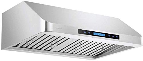 Cavaliere Under Cabinet Range Hood 30" Inch Mounted Brushed Stainless Steel Kitchen Hood Vent With, 4-Speed Touch Panel, Baffle Filters, 900 Cfm #TOP3