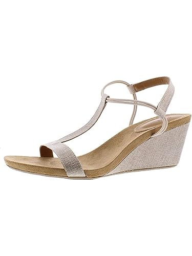 Image of Style & Co. Womens Mulanepwt Sequined Wedge Sandals