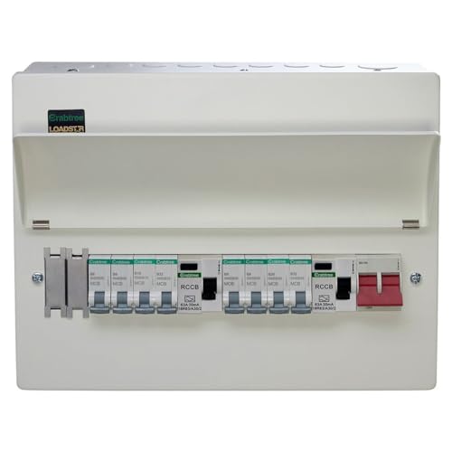 Image of Crabtree LSDR10BUB8 Loadstar Split Load Dual RCD Populated Consumer Unit - 10 Way