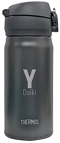 【名入れ無料】 サーモス 水筒 真空断熱ケータイマグ 350ml JNL-356 アッシュホワイト・パールブルー・スモークブラック・スモークカーキ・モーヴピンク ギフトバッグ付き プレゼント (スモークブラック)