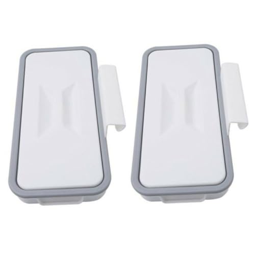 Organisateur de sac poubelle de porte placard, support sac poubelle support suspension organisateur cintre en plastique pour porte placard cuisine 2 pièces