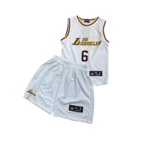 Maillot de basket-ball enfant 2 pièces blanc 101 taille 3XS pour garçon et fille