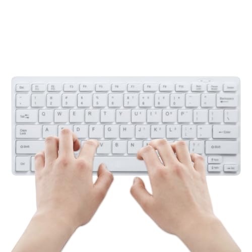 Teclado de tableta USB, instrumento de escritura de bajo uso, teclado delgado portátil | Tamaño compacto con función de prensa silenciosa, solución de escritura ultra delgada para tabletas portátiles