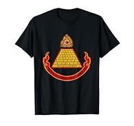 Inspired by the Desperately Seeking Susan jacket with a pyramid eye, Designed with Conspiracy Theory and Secret Society in mind. A new order of the ages, Freemason or Illuminati reference Lightweight, Classic fit, Double-needle sleeve and bottom hem