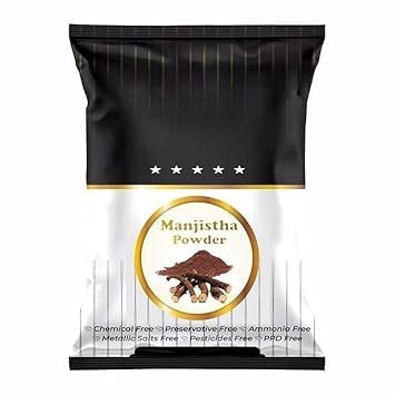LC Organic Manjistha Powder, 100g for Hair, Face, Skin,Rubia Cordifolia Powder for face, Hair Care & Skin Care
