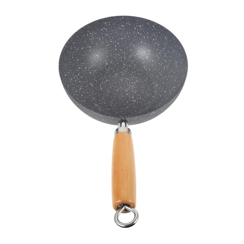 Wok pequeño antiadherente para cocinar en mármol miniatura 1