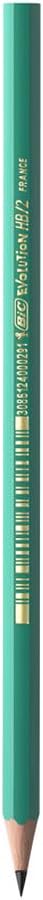 BIC Evolution 650 HB Pencil, 12-Piece Box, No Splinters, Chew Resistant, Easy to Open