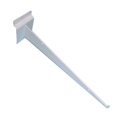 10 White Slatwall Shelf Brackets (Box of 48)