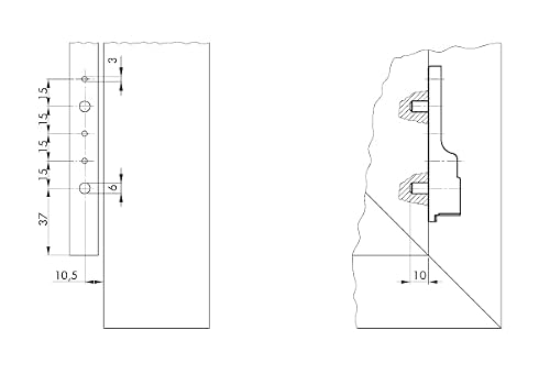 Aubi Réparation du bloc de roulement d’angle EW001 + EB005 (avec casquettes blanches) – vue 3