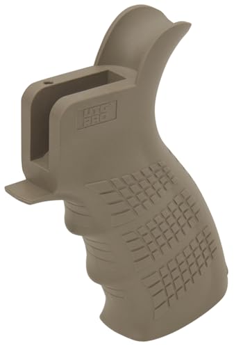 Poignée AR15 UTG Pro FDE ambidextre pour gaucher et droitier