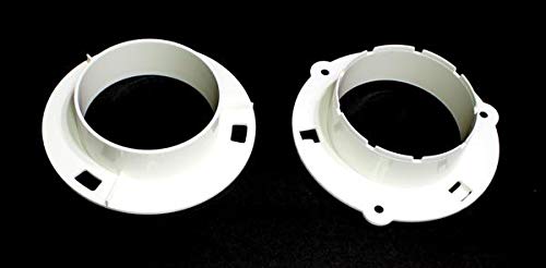 image for JSP Manufacturing WHITE DRYER DUCT TO WALL CONNECTOR QUICK CONNECT FOR