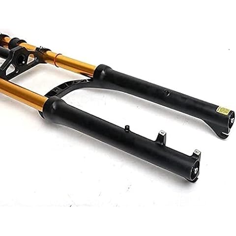 YLXD 26 Inch for Fat Bike Suspension Fat Fork Double Crown Shoulder 4.0 Fat Tire A-Pillar Disc Brake Air Pressure 100Mm Stroke for Snowmobiles Bike Front Fork 26 Cover