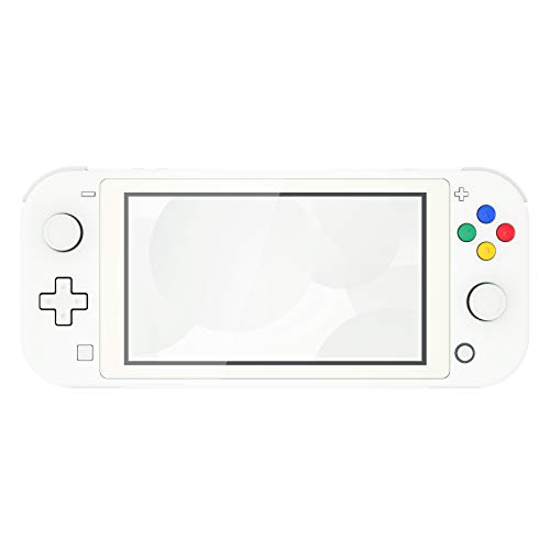 Image of eXtremeRate White DIY Replacement Shell for Nintendo Switch Lite, NSL Handheld Controller Housing with Screen Protector, Custom Case Cover for Nintendo Switch Lite [Console NOT Included]
