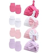 SEAUR Neugeborenes Baby Mütze Handschuhe Socken Set Süß Beanie Hut Newborn Baby Mädchen Jungen 0-...